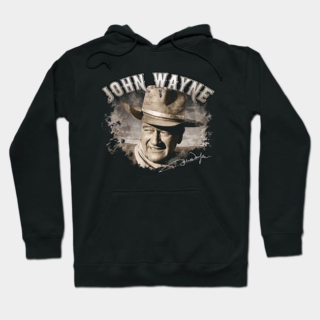 John Vintage Wayne gold Hoodie by davidhedrick